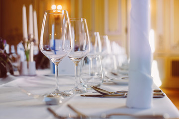 Festive event table decoration