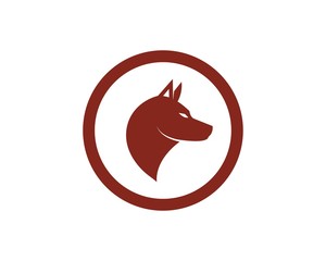 dog logo icon vector template