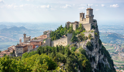 San Marino, Italy. - obrazy, fototapety, plakaty