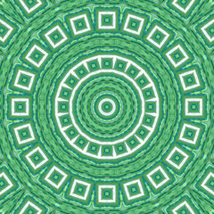 Sea green mosaic tiles seamless pattern