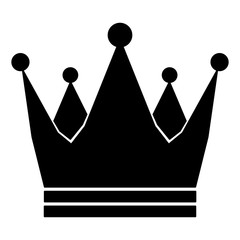 Crown Royal Imperial icon schematic from black silhouette icon on white background. Vector illustration.