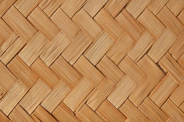 Traditional handicraft weave bamboo wood pattern background