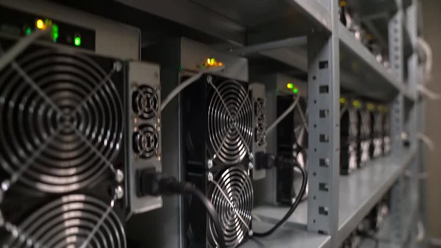 Server Room for crypto mining