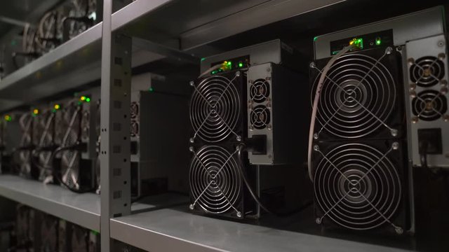 Server Room for crypto mining