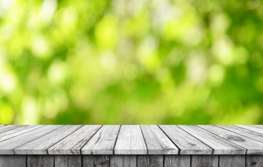 Empty wooden table background