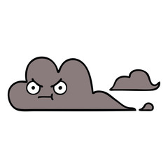 cute cartoon storm cloud