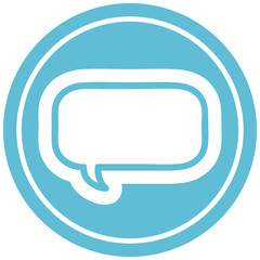 Fototapeta premium speech bubble circular icon
