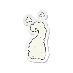 Obraz premium retro distressed sticker of a cartoon puff of smoke