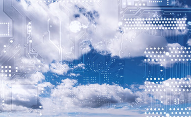 Obraz na płótnie Canvas Cloud computing concept.