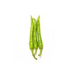 green pepper isolated on white background