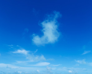 blue sky background with tiny clouds