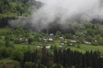 green village views. savsat/artvin/turkey