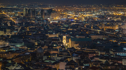 night naples landscape