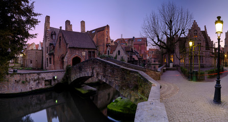 Naklejka premium Bonifacius bridge in Bruges, Belgium