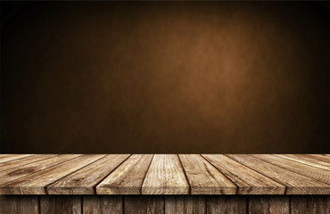 Empty wooden table background
