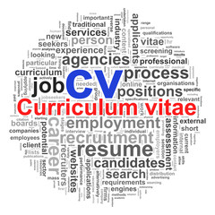 Circular wordcloud design curriculum vitae word tags