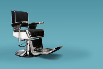 Barber chair with copy space