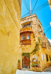 The mansion with St Joseph's icon, Rabat, Malta