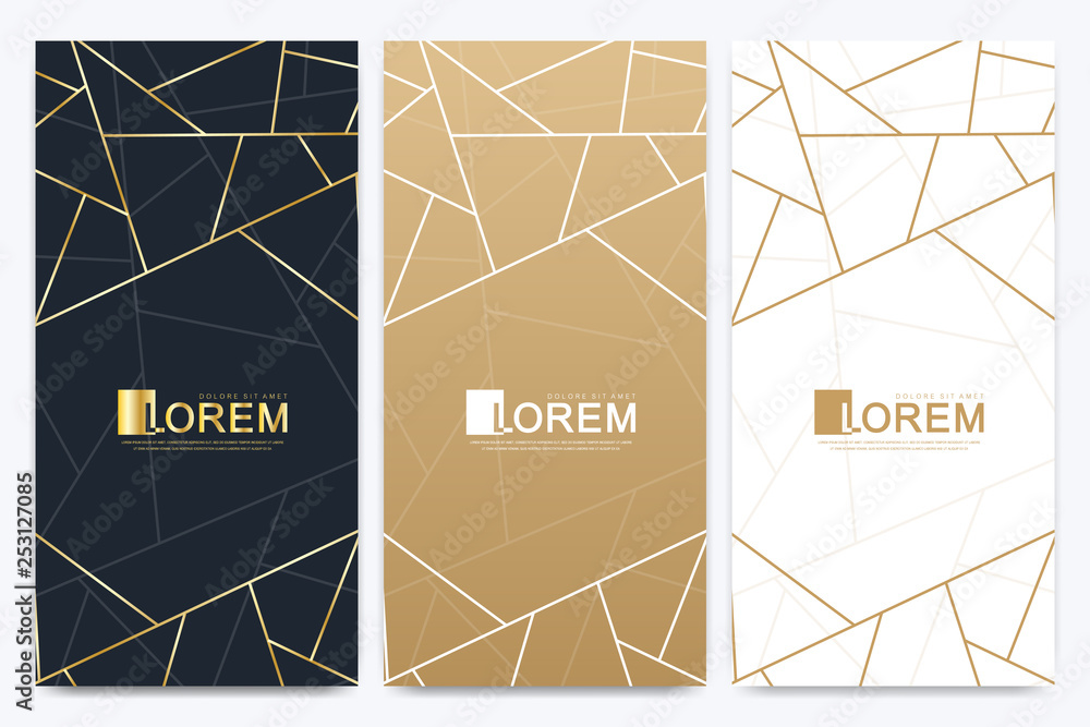 Poster chocolate bar packaging set. trendy luxury product branding template with label pattern for packagin