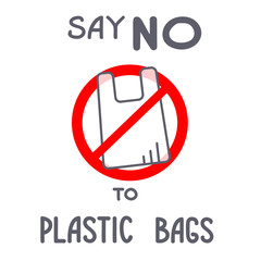 Stop plastic poster