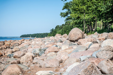 Stones on the Coast of the Baltic Sea