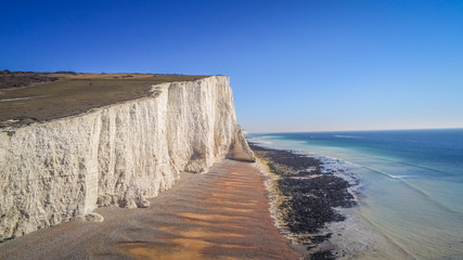 Cuckmere Haven Beach at Seven Sisters England