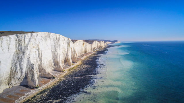 Cuckmere Haven Beach At Seven Sisters England