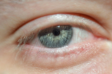 Obraz premium Close up of beautiful eye ,open eye