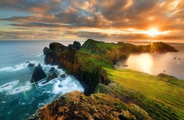 Landscape of Madeira island - Ponta de sao Lourenco - obrazy, fototapety, plakaty