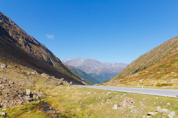 Timmelsjoch Pass in Austria in Summer