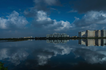 skyline reflection