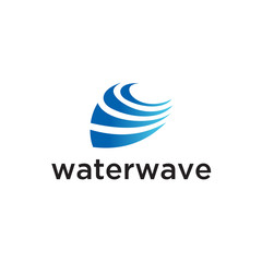 Water Wave Logo abstract vector template. Aqua icon. sea ocean Logo design inspiration