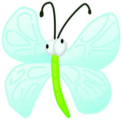 Winged Bug Cartoon Character