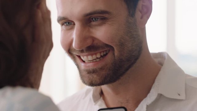 happy couple marriage proposal young man proposing to woman hugging partner enjoying romantic surprise engagement ring