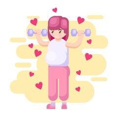 VECTOR ILLUSTRATION HAPPY MOTHER DAY