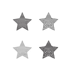 4 inch wide star-shaped backline for rhinestones or studs.