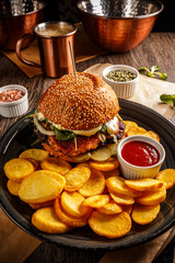 Fresh tasty burger