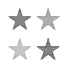 5 inch wide star-shaped blackline for rhinestones or studs.