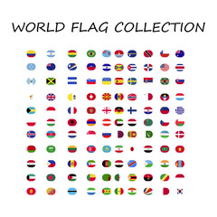 world flag collection with more flag