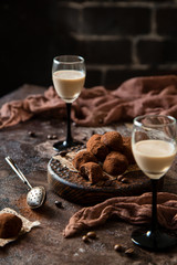 Homemade truffle candies