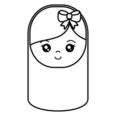 cute and little girl head