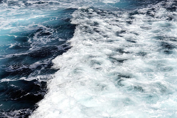 View of the beautiful Aegean sea that you can admire by jumping with the ferryboat from one island to another in the Cyclades