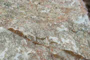 granite rock selective focus