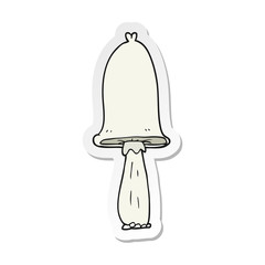 sticker of a cartoon mushroom