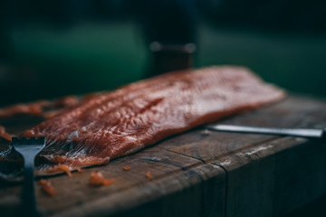 Dressage saumon pour apéritif d'un événement