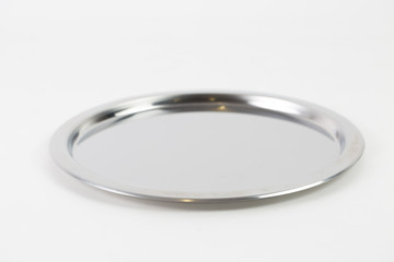 silver ring on white background