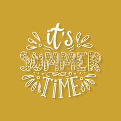 Lettering with phrase 