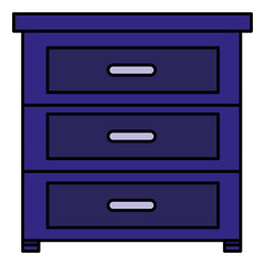 drawer wooden house icon