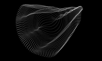 Abstract  background with lines and dots. Vector illustration.