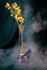 bong with flower